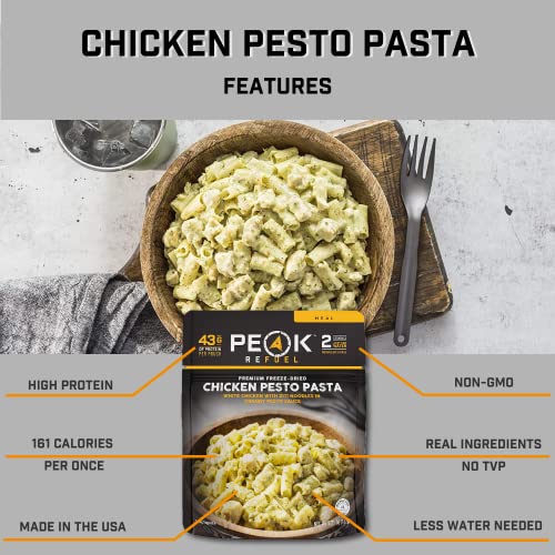 Peak Refuel Chicken Pesto Pasta Premium Freeze Dried Camping Food