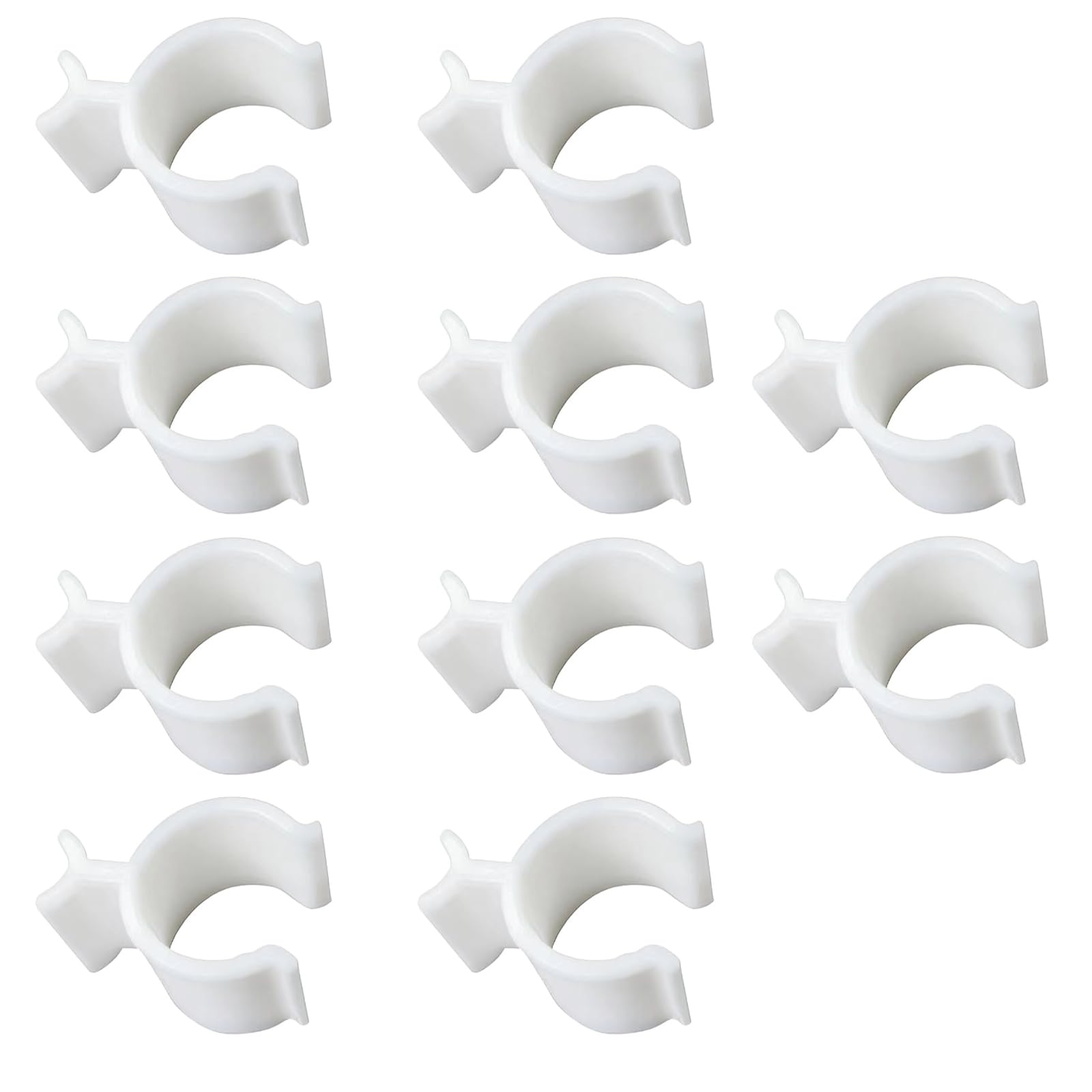 Photo 1 of 10 Pcs Leakproof Cosmetic Dispenser Pump Lock Clip,Clamp for Lotion Shampoo Cleansing Oil Bottles,Medium Size PP Plastic Leak Locks,Travel & Camping Friendly Accessory (White)