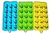 Lepilion Premium Silicone Candy Molds & Ice Cube Trays | FDA Approved Food Grade Silicone BPA FREE | Chocolate, Candy, Gummy, Jelly, More | Hearts, Stars, Shells Shape