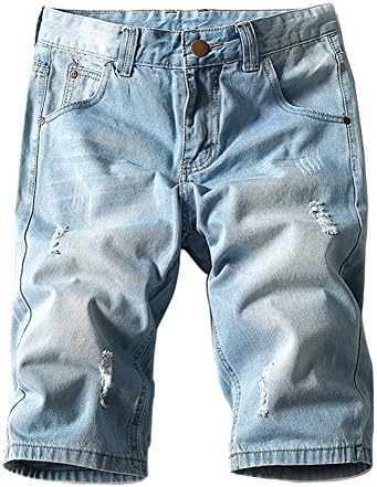 BICMART Men's Hot Sale Casual Shorts Jean Denim Relaxed-Fit Boardshort
