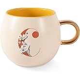 FRINGE STUDIO Floral C Stoneware Mug, 14 fl oz, Cream (428034)