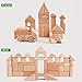 Wooden Blocks - iPlay, iLearn wood block set Natural Wooden Stacking Cubes Blocks 52 PCS