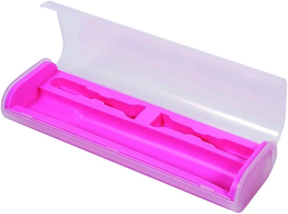 Malloom Portable Electric Toothbrush Holder Travel Safe Case Box Outdoor For Oral-B (Pink)