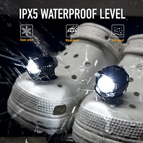 Headlights for Croc Shoes, 【Version Rechargeable and Waterproof