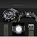 KXAITO Men's Watches Sports Outdoor Waterproof Military Watch Date Multi Function Tactics LED Alarm Stopwatch (01_Green)