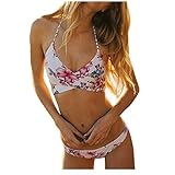 OVERMAL Push-up Padded Bra Swimsuit Bathing Sexy Women Floral Bikini Set Swimwear (M)