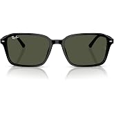 Ray-Ban Rb2231f Raimond Low Bridge Fit Square Sunglasses | Ray-Ban Sunglasses for Men &amp; Women - Low-Bridge, Unisex Designer Sunglasses - Crystal Standard or Polarized