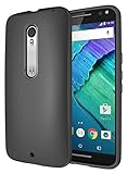 Diztronic Moto X Pure Case, Full Matte Slim-Fit Flexible TPU Case for Motorola Moto X Pure Edition & Moto X Style (2015) - Charcoal Gray - (MPR-FM-GRY)