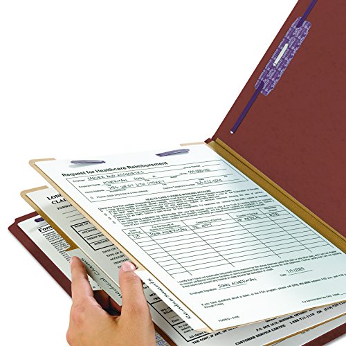 image for Smead Pressboard Classification File Folder with SafeSHIELD Fasteners,