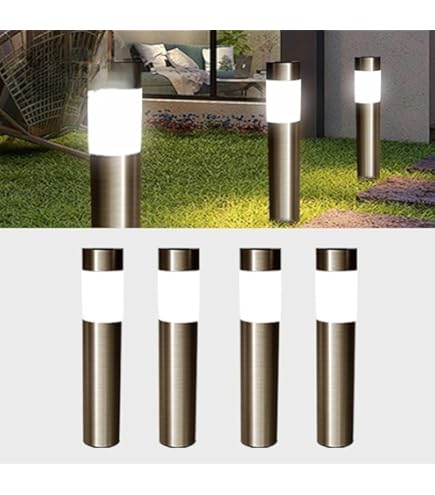 Set Of 4 Solar Post Lights – Outdoor Garden Stake Pathway Lighting – Garden Stall - View #9