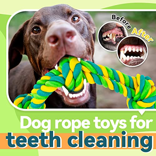 SHARLOVY Large Dog Chew Toys, Tough Dog Toys for Aggressive