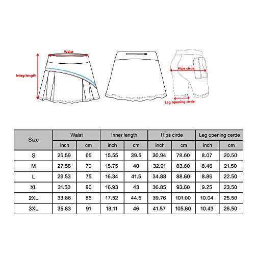 image for beroy Womens Summer Athletic Skorts Sports Skirts Active Light Quick D