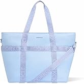 Corkcicle Estelle Tote - Insulated Large Cooler Bag - Adjustable Padded Shoulder Strap - Wraparound Exterior Pockets - Soft-Sided Beach & Picnic Bag - Multi-Use Tote - Outdoor Essentials - Periwinkle