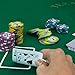 Claysmith Gaming 200ct Showdown Poker Chip Set in Acrylic Case with Lid, 13.5-gram Heavyweight Clay Composite