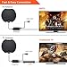 [2019 Upgraded] HDTV Antenna,HD Digital Indoor TV Antenna Version, 140+ Miles Range HDTV Antenna with Amplifier Signal Booster, Amplified 16ft Coax Cable
