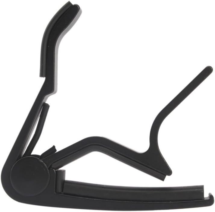 Clip-On Capo for Guitar Metallic Black
