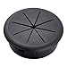 HomeDone Desk Grommet Flexible 2-3/8 Inch Black 5-Pack