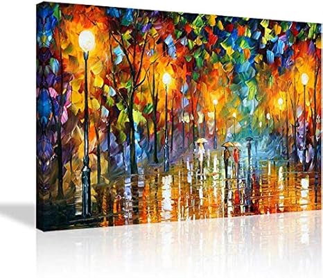Amazon Co Jp 光と影 油絵 複製画 風景画 絵画 アートパネル インテリア アートフレーム キャンバス名画 複製絵 プレゼント リビング ダイニング 寝室 お風呂 オフィス バーアートペインティング ホーム キッチン