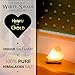 WhiteSwade Iconic 'Hearts of Gold' Himalayan Salt Lamp with Neem Wood Base, 6ft UL-Approved Dimmer Switch Cord and 15W Bulb. Authentic Himalayan Rock Crystal.Perfect gift Idea, Popular Feng Shui Decor