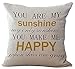 LivebyCare Wisdom Words Printed Cushion Cover Linen Cotton Cover Throw Pillow Case Sham Pattern Zipper Pillowslip Pillowcase for Decor Decorative Drawing Living Room