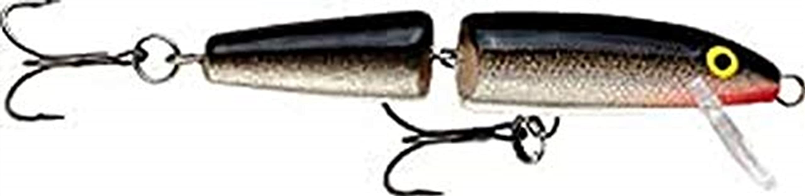 Rapala Jointed Lure with Two No. 3 Hooks, 1.2-2.4 m Swimming Depth, 11 cm Size, Silver