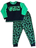 Boy's Eat Sleep Mine Pajamas Fantastic Computer Game Style All Over Print 7 to 14 Years (14)