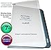 Clear Plastic Report Binding Covers 8-1/2 x 11 inch x 7 mil (216mm x 279mm x 175 microns) [pk of 100] unpunched Standard Letter Size Sheets, Square Corners