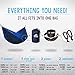 Double Camping Hammock - 10.5 x 6.5 FT (9ft Tree Straps, 2 Carabiners) - 2 Person, Portable, Lightweight Parachute Nylon 210T Hammocks - for Backpacking, Travel, Hiking, Patio (Double)