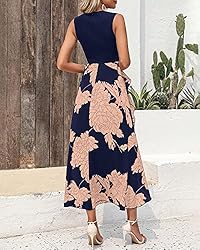 BTFBM Women Casual Sleeveless Summer Dresses 2023