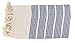 SET of 4 - Turkish Cotton Bath and Beach Towel for Adults, Beach Blanket, Light Compact Travel Towel, Quick Dry Sand Free, Diamond Weave, PREWASHED, XL 71x36 Inches (Grey-Fume-Black-Navy)