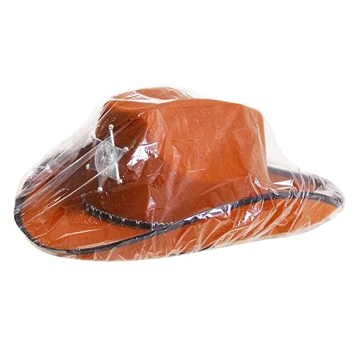 Lanxitown 10Pcs Cowboy Hat Cover and One Sponge Hat Brush Felt Hat