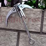 LSD High Quality Handmade Outdoor Folding Claw, Grappling Hook, Rock Climbing Carabiner, Mountaineering Equipment , Withstand Upto 350kg LSD High Quality Handmade Outdoor Folding Claw, Grappling Hook, Rock Climbing Carabiner, Mountaineering Equipment , Withstand Upto 350kg
