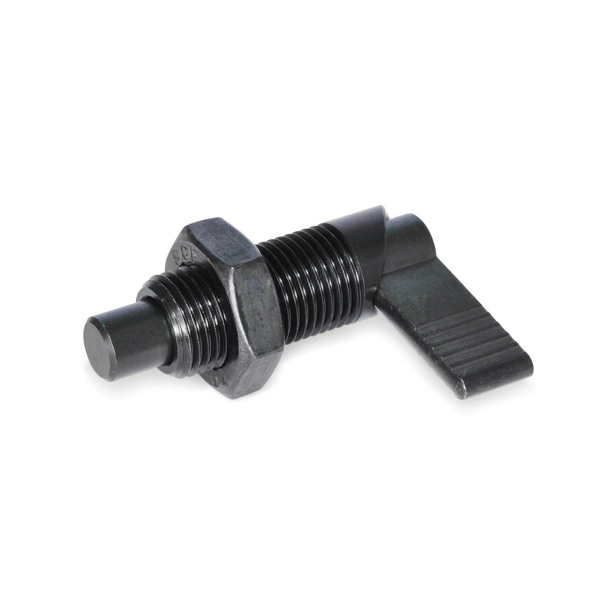 Ganter Standard Elements, Locking bar, GN 612-8, pin Diameter: 0.3 inch, 1 Piece, Black, GN 612-8-M20X1,5-AK
