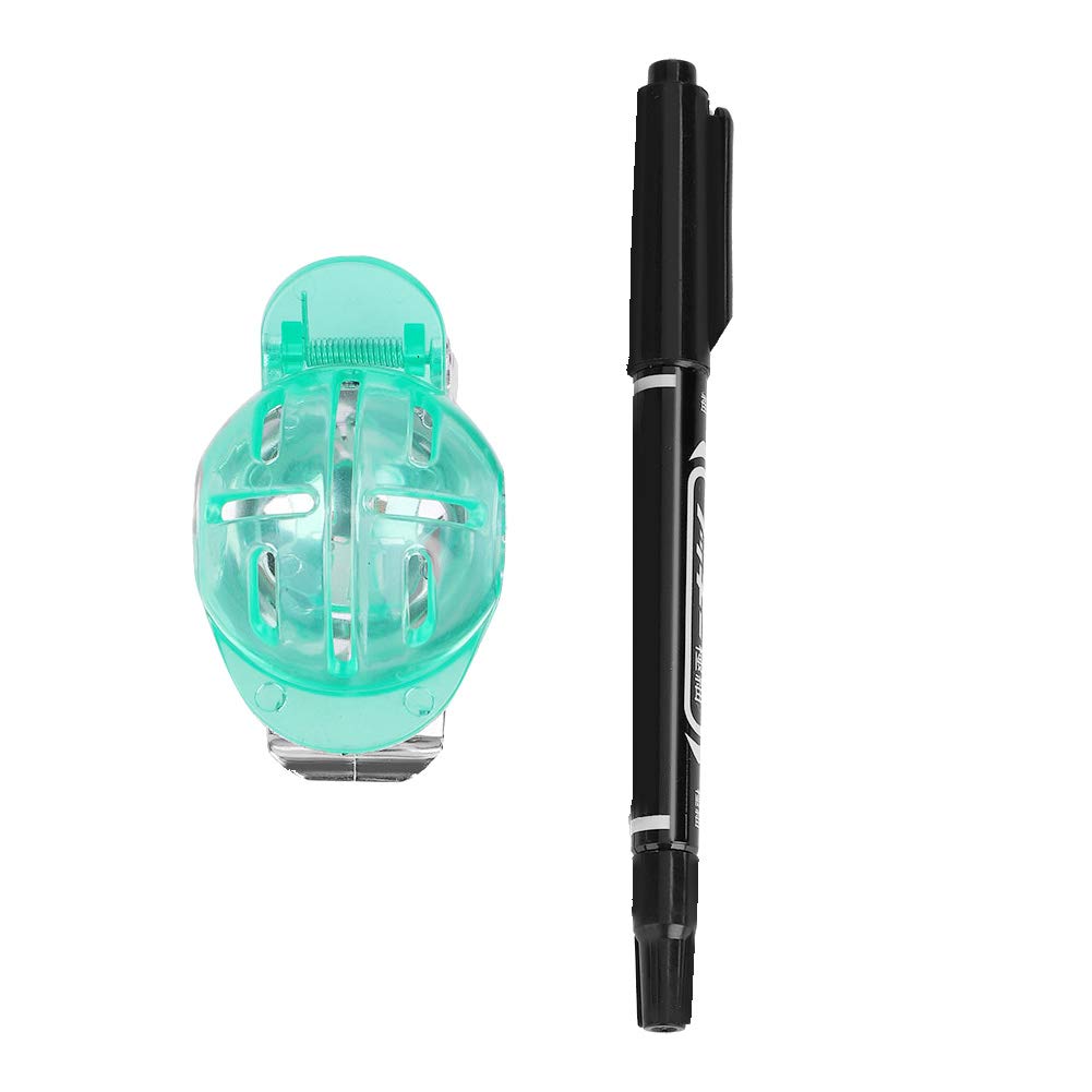 Keenso Ball Marker, 3 Colors Ball Liner Line Marker Drawing Template Alignment Tool with Pen Accessories(Green) ball marker ball marker