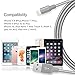 Charger Cable Novtech 3 Pack 3ft 6ft 10ft Heavy Duty Lightning to USB Cable Fast Charging Cord for iPhone x 8 8 Plus 7 7 Plus 6s 6s Plus 6 6 plus 5s 5c 5 iPad Air iPad mini iPod-Gray