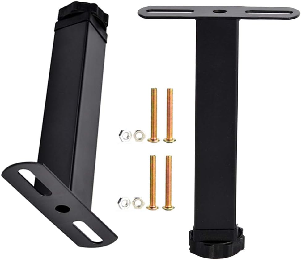 JPENG Metal Bed Legs X2, Furniture Legs, Adjustable Support