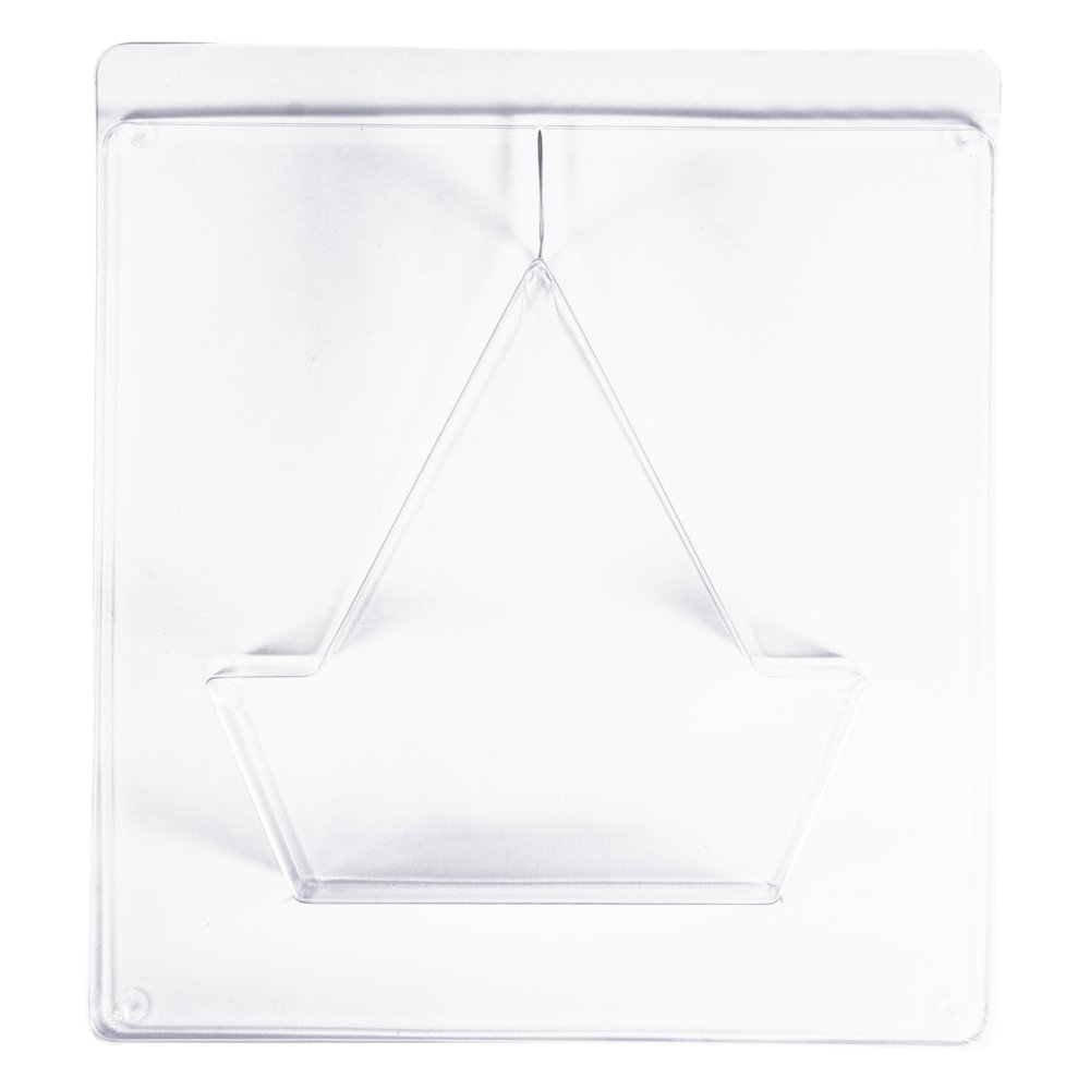 Rayher Clear Plastic Mould, Sailboat Shape for Casting and Moulding, Sailing Ship Casting Mould for Casting with Concrete and Plaster of Paris, 19x18x4cm, 36082000