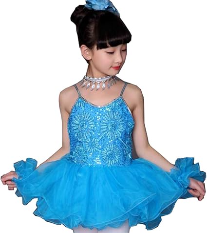 Amazon Co Jp Grepeace 子供 キッズ 女の子 ダンス衣装 ワンピース ジュニア ラテンダンス 社交ダンス 衣装 スパンコール ダンス衣装 ワンピース 衣装 ドレス チュチュスカート ジャズダンス 衣装 チア チアガール 衣装 演出服 ブルー 110 ベビー マタニティ