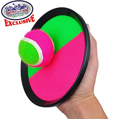 image for Matty's Toy Stop Deluxe Toss & Catch (Hook & Loop) Paddle Game Set wit