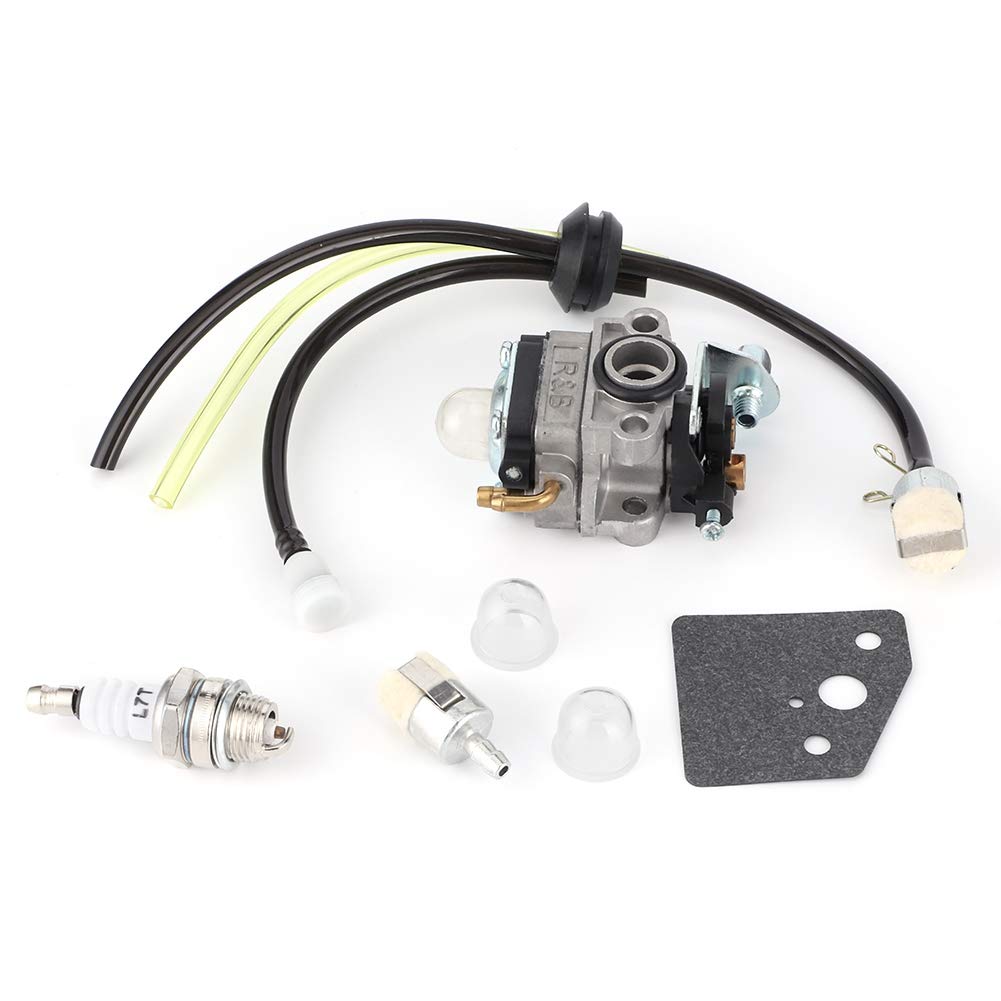 Carburetor Kit, Carburetor Carb Fuel Line Kit Fit for GX31 GX22 FG100 Little Wonder Mantis Tiller 16100ZM580