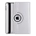 AiSMei Case for 9.7-Inch iPad 5th (2017)/ iPad 6th (2018)/ iPad Air (2015), Rotating Protective Case Cover w/Auto Wake/Sleep Function,Silver