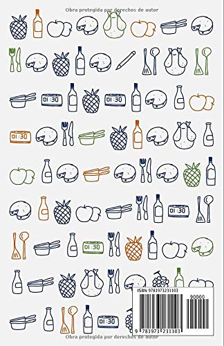 Mis Platos: Libro de recetas en blanco para anotar hasta 120 recetas y notas (Spanish Edition)