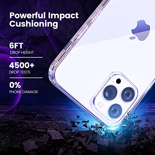 Starlesk Designed for iPhone 14 Pro Max Case Crystal Clear Shockproof