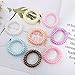 Spiral Hair Ties, Coil Hair Ties, Phone Cord Hair Ties, No Crease Hair Ties, Colorful Hair Accessories for Women Girls, Including Fluorescent Series And Matte Series (20PCS)
