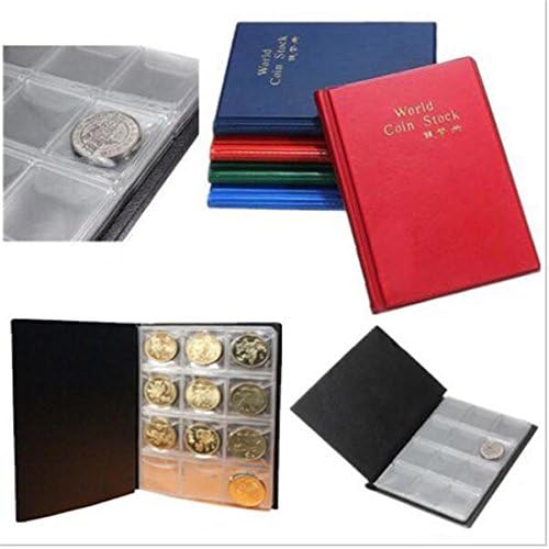 Useful Money Penny Pockets 120 Coin Holders Collection Storage Album Book Collector Supply Case.