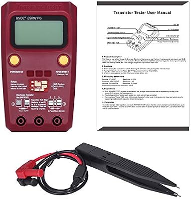 Digitaler Transistor-Tester BSIDE ESR02 Pro – Misst Kapazität, Induktivität, Widerstand, Automatische Pin-Erkennung