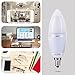 YRLighting Electrophoretic E12 LED Bulbs, 12W LED Candelabra Bulb 100 Watt Equivalent, 1200lm, Decorative Candle Base E12 Non-Dimmable LED Chandelier Bulbs, Daylight White 6000K LED Lamp, Pack of 4