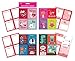 B-THERE School Valentine Day Sticker Cards - Pack of 64 Cards. Fun & Cute Designs Featuring Foil & Sentiments, Kids Valentines Cards