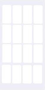 Removable White Coding Labels Stickers, Rectangular for Food Containers Blank Write on Mini Labels Self-Laminating Nametags for Jars Bottles,Price Stickers