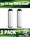Green Label Brand 2 Pack Replacement HEPA Filter Type 201 for Hoover Windtunnel, Savvy and Empower Vacuum Cleaners (Compares to 43611042, 42611049, 40140201). Washable and Reusable